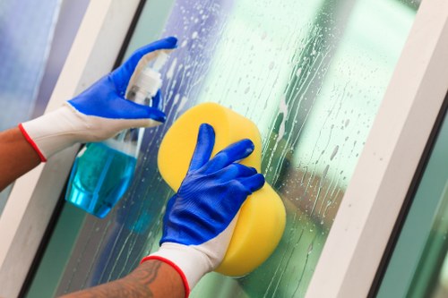 Illustration of cookie settings on a cleaning company website