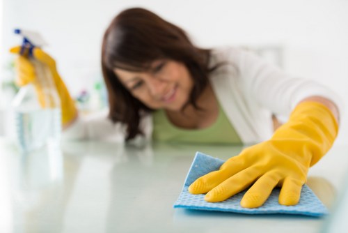Carpet cleaning service improving a rental property floor